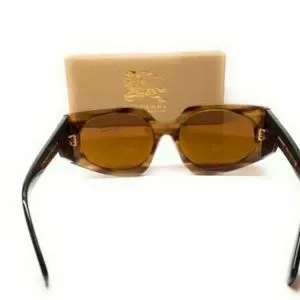 Burberry | Accessories | Burberry Womens Striped Brown Oval  display picture 3